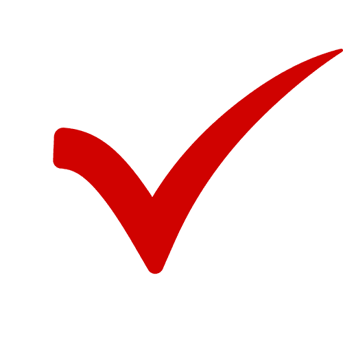 checkmarkredwhitecircle checkmarkredwhitecircle